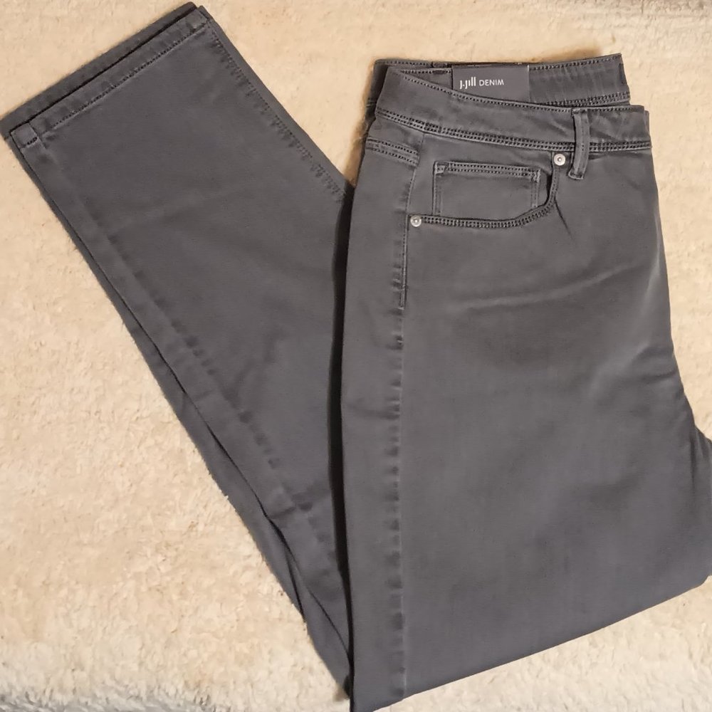 NWT ~ J. Jill High-Rise Light Flint Straight Leg Denim (Size: Women's 16 Petite)